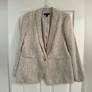 Ann Taylor Beige Tweed Blazer